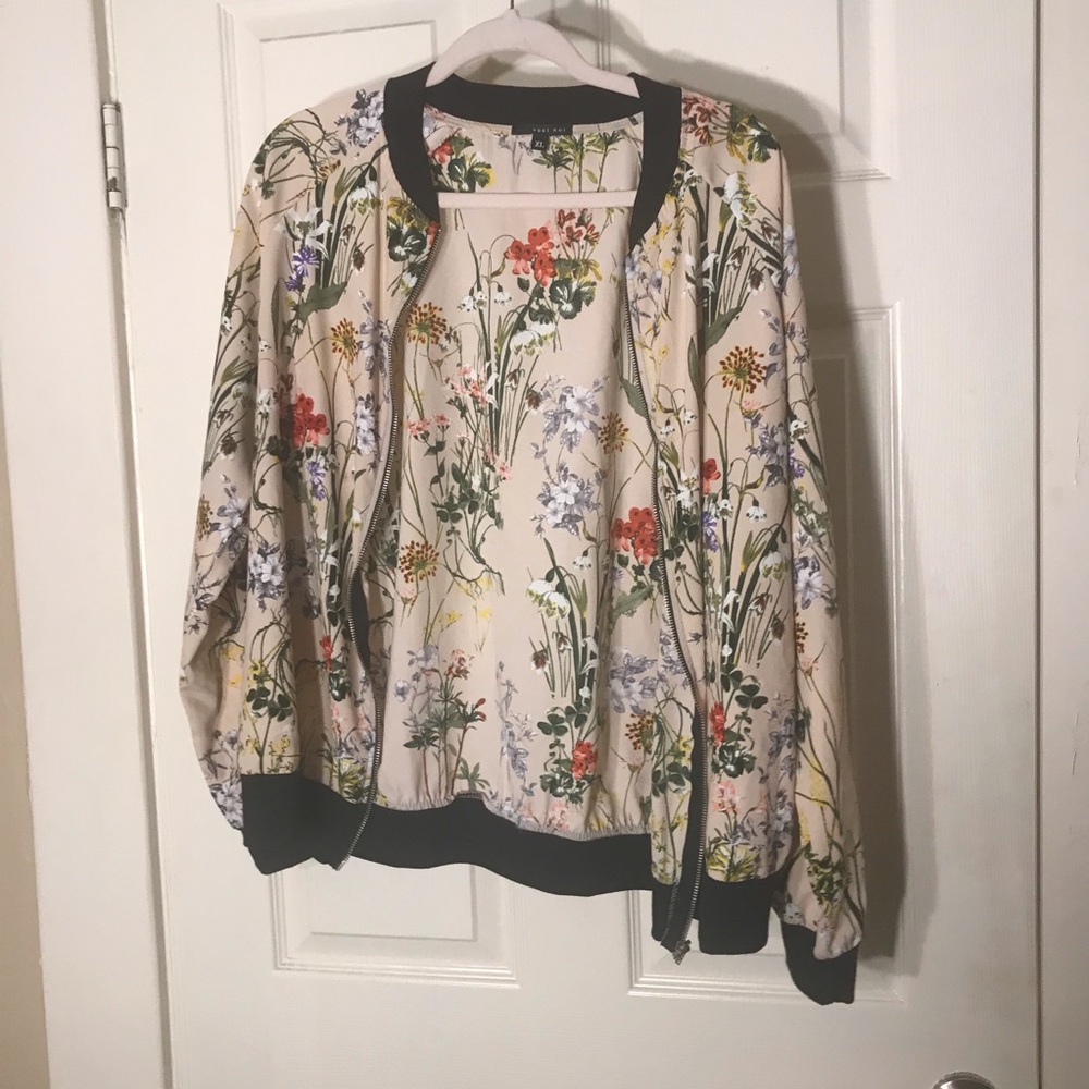 Floral Bomber Jacket
